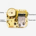 thumbnail image 2 of HUONA 18 Note Musical Mechanism Movement Golden Clockwork Music Movement for DIY Music Box Type 11, 2 of 10