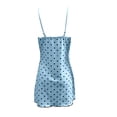 thumbnail image 2 of WCJM Casual Print Sleepdress Princess Sleep Dress Love Print Slim Fit Nightgown Women's Pajamas Lace V Neck Home Clothes Sleeping Dress for Women, 2 of 4