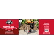 Expert Grill 17.5 Inch Charcoal Grill with Wheels and Adjustable Dampers