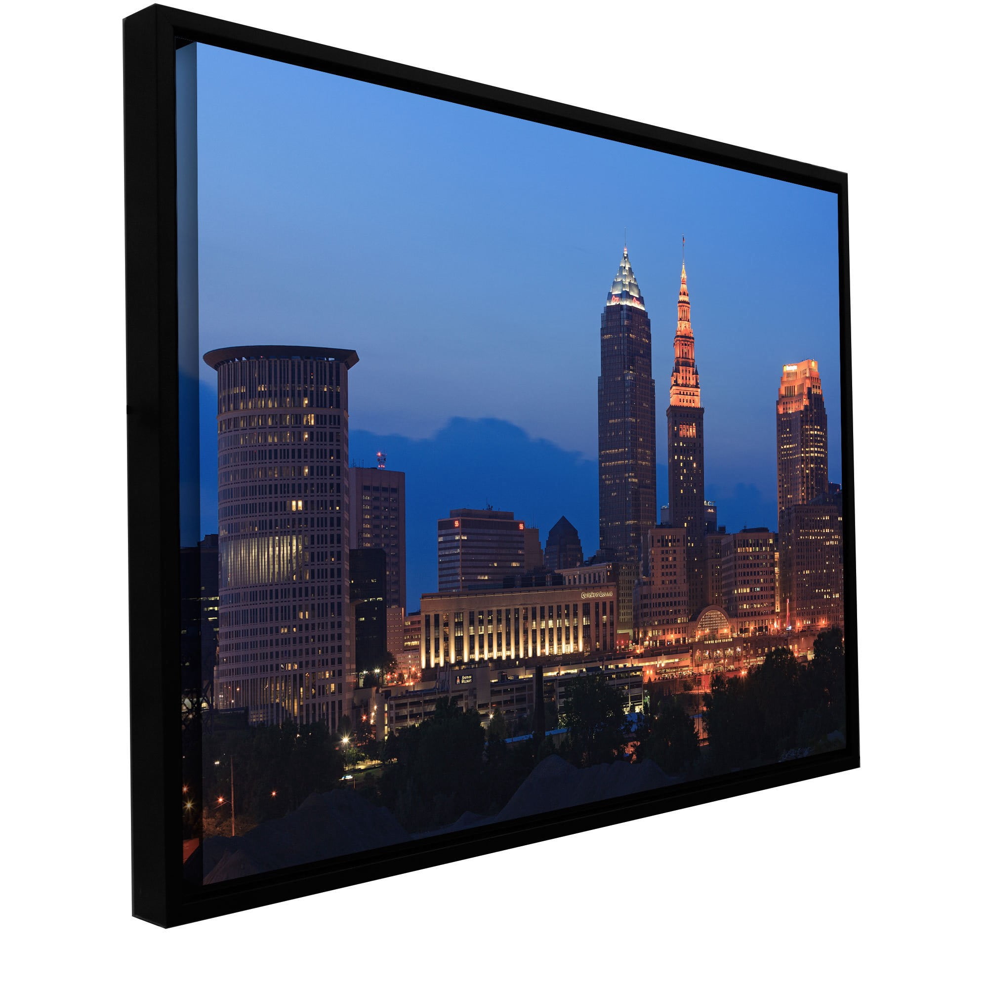 Cody York "Cleveland 17" Floater-Framed Gallery-Wrapped Canvas