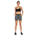 thumbnail image 2 of Women's 2 in 1 Running Athletic Workout Yoga Shorts Sport Shorts with Pockets and Drawstring, 2 of 9