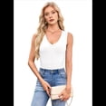 thumbnail image 2 of Camiseta Sin Mangas de Entrenamiento Informal de Verano para Mujer, con Cuello en V, Color , Talla S, 2 of 10