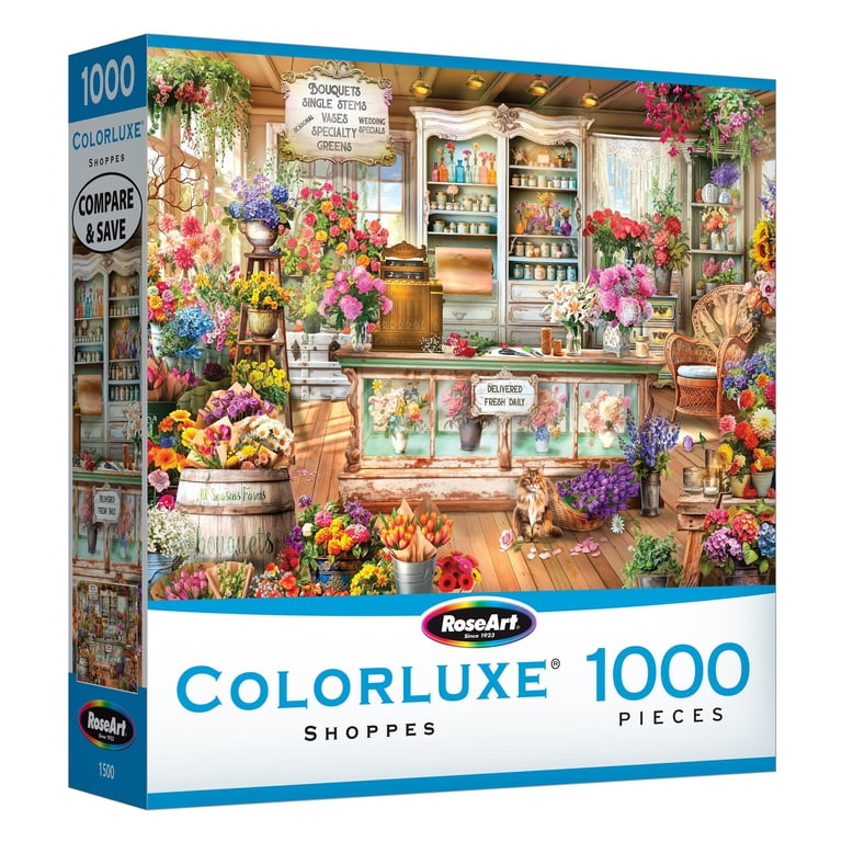 RoseArt Seasons Flower Shop 1000-Piece Jigsaw Puzzle - Walmart.com