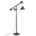 thumbnail image 2 of Evelyn&Zoe Descartes Pulley System Floor Lamp with Metal Shade, Blackened Bronze/Blackened Bronze, 2 of 12