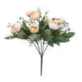 thumbnail image 1 of Artificial Silk Rose and Peony Bouquet for Home Decor and Wedding Centerpieces, Long Lasting Fake Flowers with Adjustable Stems, 12 Inch Handheld Arrangement for Parties, Office, or Gifts, 1 of 5