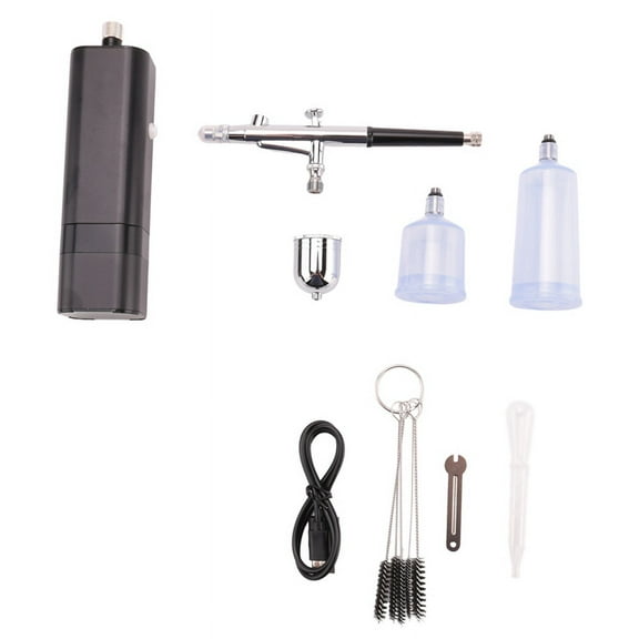 Cordless Airbrush Kit with Compressor,32 PSI Handheld Set, Dual Action Airbrush for Nail Art,Painting,Decor