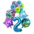 thumbnail image 5 of 1 juego de globos de Disney Monsters University para decoración de fiesta de cumpleaños, globo de dibujos animados con números azules de 32 pulgadas, suministros para baby shower, juguetes para niños, 5 of 5
