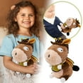 thumbnail image 2 of Muñeca de trapo con forma de burro Muñeca animal Muñeca de trapo con forma de burro Adecuada para los amantes de los animales Muñecas bonitas Muñecas para dormir de algunos niños (35 cm), 2 of 8