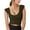 Army Green, variant on Cute Summer Tops for Women Ribbed Knit Casual Top Womens Longline Sports Bra Padded Yoga Workout Top Strappy Crop Tops Fitness Gym Tank Camisole Shirts Women’S Crew Neck Blouses M