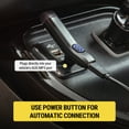 thumbnail image 6 of Scosche BTAXS3-SP1 Hands-Free 3.5mm AUX Stereo Audio Receiver Bluetooth Car Adapter Kit, Black, 6 of 11