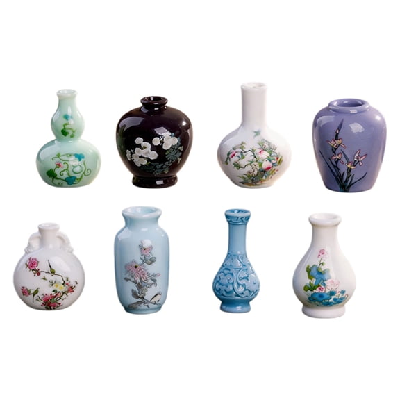 Small Resin Vases for Centerpieces Tiny Flower Vase Faery Garden Accessories