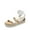 WHITE, variant on Strappy Espadrille Platform Wedge Sandals for Women Dressy Summer, Comfortable Open Toe Sandals with Cushioned Insole and Ankle Strap Buckle