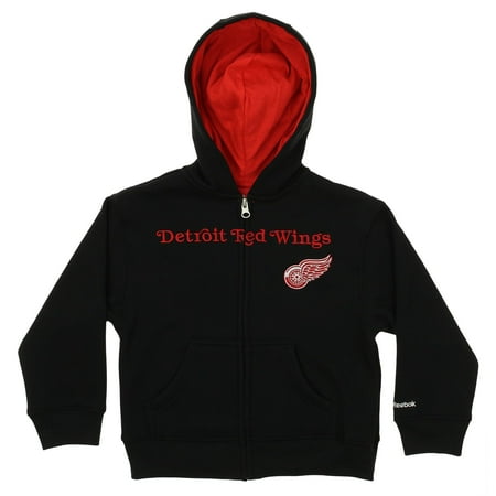 Reebok NHL Kids Detroit Red Wings Stated Full-zip Hoodie, Black