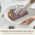 thumbnail image 7 of 4 Pcs Funny Kitchen Towels,Green and Red Christmas Pattern Microfiber Dish Towels,Kitchen Tea Towels,Kitchen Towel Set (18" X 26"), 7 of 7