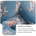 thumbnail image 4 of PiccoCasa 4 Seater Sofa Slipcovers Stretch Couch Covers with Folral Print Blue Small, 4 of 6