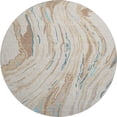 thumbnail image 2 of Addison Rugs Mayfield Premium Machine Washable Transitional Swirls Beige Round Rug, 8' x 8', 2 of 5