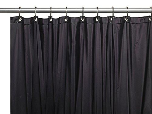 Ringless with Grommets Furlinic Extra Wide Washable Shower Curtain for Bathroom 108x72 Inch Dark Grey Stall Size Bathtub Curtain Liner
