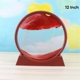 thumbnail image 2 of CAROOTU Moving Sand Art Picture Round Glass 3D Natural Landscape Flowing Sand Frame Hourglasses Decor For Home, 2 of 6
