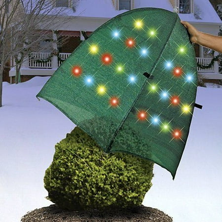decorative outdoor christmas lights bush cover with 50 led lights