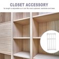 thumbnail image 2 of OULII Adjustable Closet System White Plastic Shelving for Apartment Dwellers and Homeowners 1Set, 2 of 8