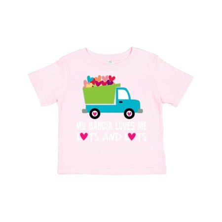 

Inktastic Babcia Loves Me Grandchild Truck Gift Toddler Boy Girl T-Shirt