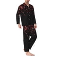 thumbnail image 2 of Pofeuu Red Glitter1 Print Men's Long Sleeve Pajama Set Pijamas Para Hombres Pijamas Para Hombres Mens Pajamas Set-XX-Large, 2 of 7