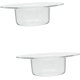thumbnail image 1 of piezas de frutero con forma de sombrero de paja, tazas de vidrio transparente, vasos para parfait, recipiente para helado, cuencos para bocadillos, cuenco para el hogar, cuenco para servir frutas,, 1 of 4