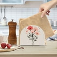 thumbnail image 2 of Yayeee Napkin Holder for Table Kitchen Paper Tissue Organization, Pink Flower, 2 of 8