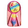thumbnail image 1 of 1 Set Durable Léger Interaction Parent-Enfant Intérieur Extérieur Sports Volants Doubles Raquettes Badminton Enfants Rose, 1 of 6
