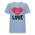 thumbnail image 5 of COSFO Crew Neck Men T Shirts Valentine's Day Love Heart Short Sleeve Workout Tops Relaxed Fit Pullover Vacation Mens Graphic Tees, 5 of 5