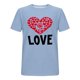 thumbnail image 4 of Ceisia Men's Casual Heart-Printed Short Sleeve Crew Neck Gift T-Shirt, 4 of 5