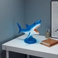 thumbnail image 5 of Fzsteel Great White Shark Resin Sculpture Night Light, Blue Table Lamp For Bedroom Ocean Themed Decor Gift, 5 of 5