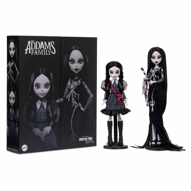 Dolls Monster High Skullector Addams Family Morticia & Wednesday