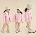 thumbnail image 2 of Esaierr 1-7Y Boys Girls Solid Color Winter Cotton Coats,Toddler Winter Coats,Kids Short Warm Cotton Jacket,Button Jacket Cotton Jacket,Warm Cotton Coats, 2 of 6