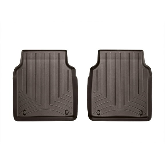 WeatherTech Custom Fit FloorLiners compatible with 2011-2018 Audi A8L - 2nd Row (2-Piece Liner), Cocoa