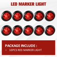 thumbnail image 4 of 10/20pcs LED  Clearance Light 12V Waterproof Car Side Marker Light Bright Truck Trailer Yellow/Red Indicator Light  Auto Identification Lamp for Car Trailer Truck RV, 4 of 10
