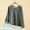 Gray, variant on Abtuhar Women Long Sleeve Tops Solid Round Neck Standard Hem Light Fabric Fall Shirts
