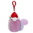 thumbnail image 5 of Squishmallows Official Plush 3.5 inch Clip On Allina the Plum Squirrel with Santa Hat - Childs Ultra Soft Stuffed Toy, 5 of 7