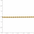 thumbnail image 5 of 14K Yellow Gold chain Rope Diamond-cut 22 in 3 mm 3.00mm, 5 of 5