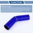 thumbnail image 4 of 1 pcs 57mm 2.24" ID 150mm 5.91" Length 45° Blue Black Car Silicone Hose Universal, 4 of 7