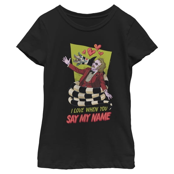 Girls Beetlejuice I Love When You Say My Name T Shirt