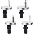 thumbnail image 1 of Juego de 4 accesorios para bisagras de asiento de inodoro fijo Kit de bisagra de liberación rápida Repuesto Kit de tornillos de ajuste de acero inoxidable con bloqueo, 1 of 5