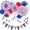 A, variant on 4th/Fourth of July Patriotic Decorations Set - Red White Blue Paper Fans,USA Flag Pennant,Star Streamer,Pom Poms,Hanging Swirls Party Decor Supplies(Set of 1, #A)