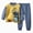 outfits001-Navy, variant on NOLDARES Toddler Baby Boy Fall Winter Outfit Print Long Sleeve Sweatshirt Solid Jogger Pant Set Spring Clothes Size:3-4 Y,Navy