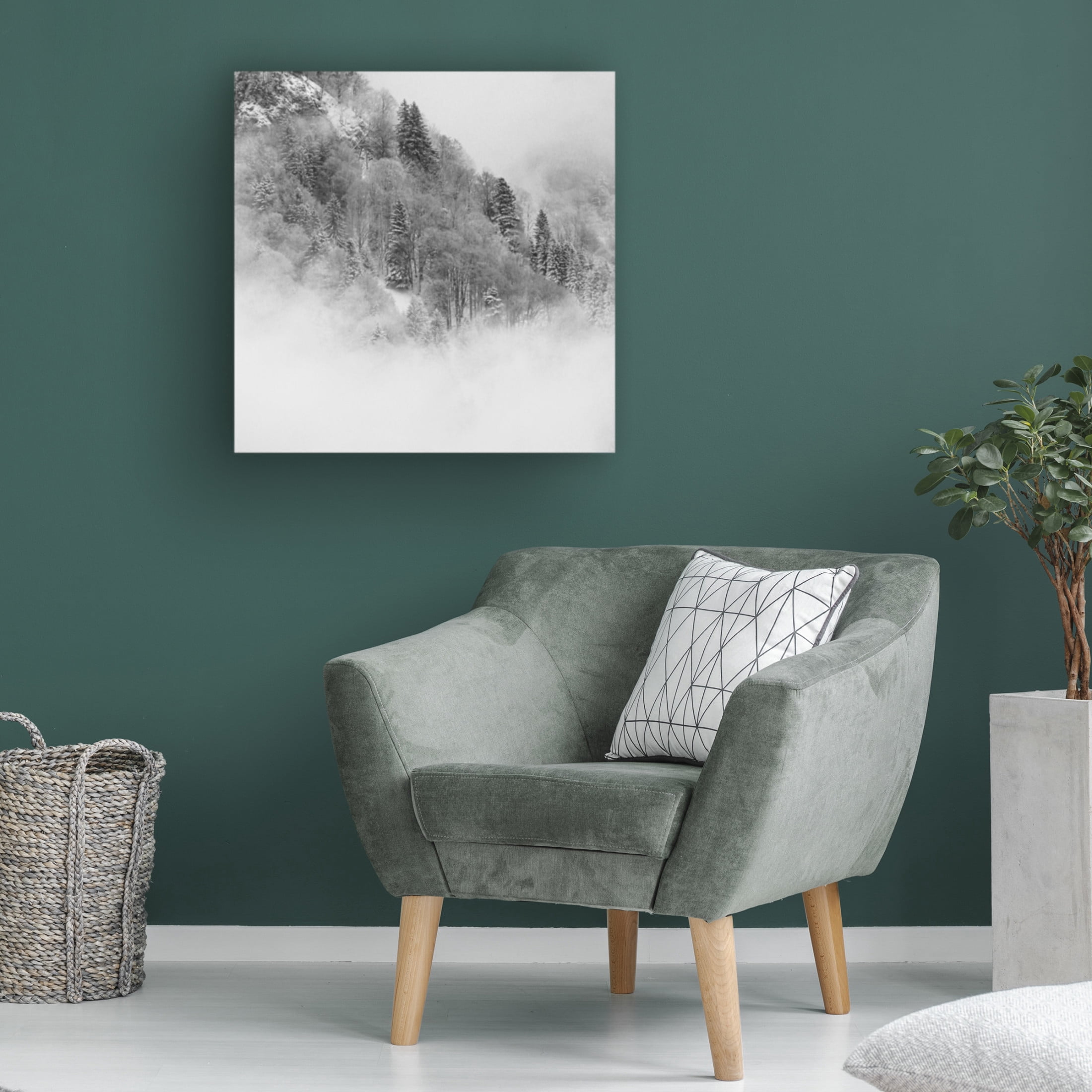 Trademark Fine Art Renate Wasinger The Foggy Mountain Canvas Wall Art