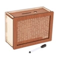 thumbnail image 2 of Hucha de madera con contador, caja de ahorros en efectivo, caja de ahorro creativa Retro, novedad para niños, niñas, adultos y niños, regalo para 5000euros, 2 of 9