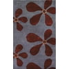 Noble House Ariel Collection Rug in Light Blue / Dark Red - (2.3x8)