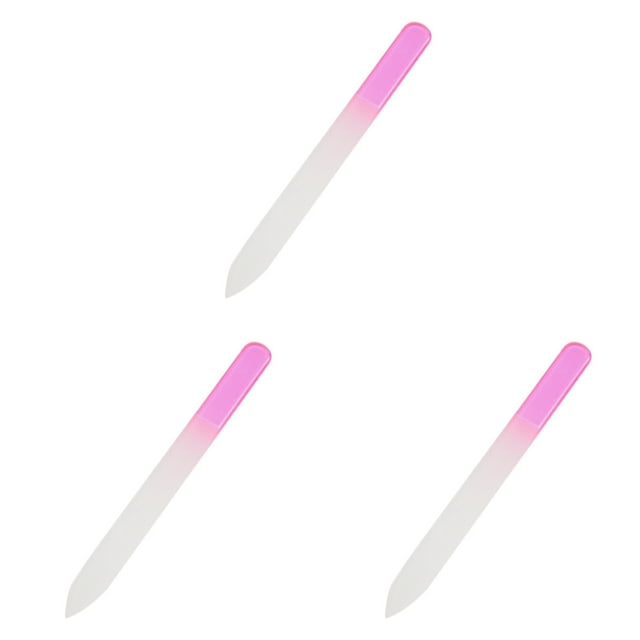 Glass Nail File Set Nail Manicure Device Tool File Finger Nail Pedicure Art File and Buffer Kit, Great Gift for Women 2pcs