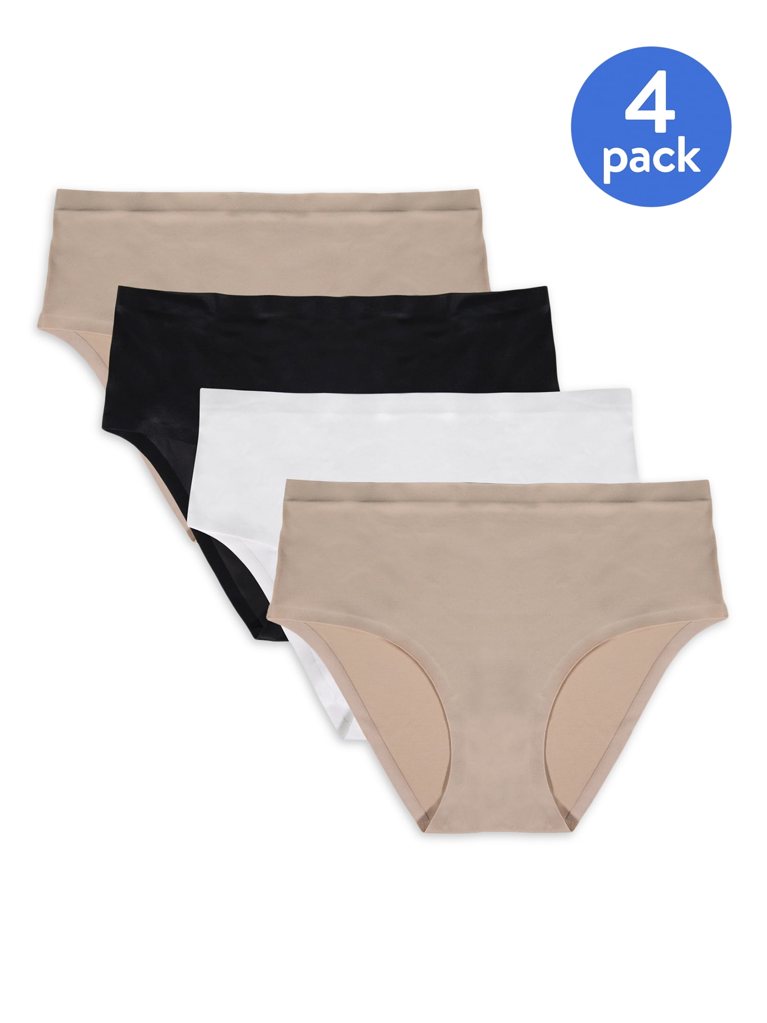 Details about   Women's 3 Pack Plain White Soft Comfort Fabric Mama Briefs Underwear Knickers 