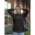 thumbnail image 2 of Atlanta Shiny Letters Quote Sweatshirt Women -Image by Shutterstock, Female XX-Large, 2 of 4